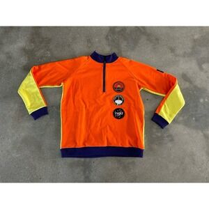 Tsuki Market Multicolored Sweatshirt 1/4 Zip Size Small Astronaut Space Program